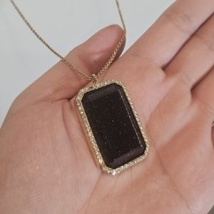 Kate Spade Dark Navy Stone Pendant